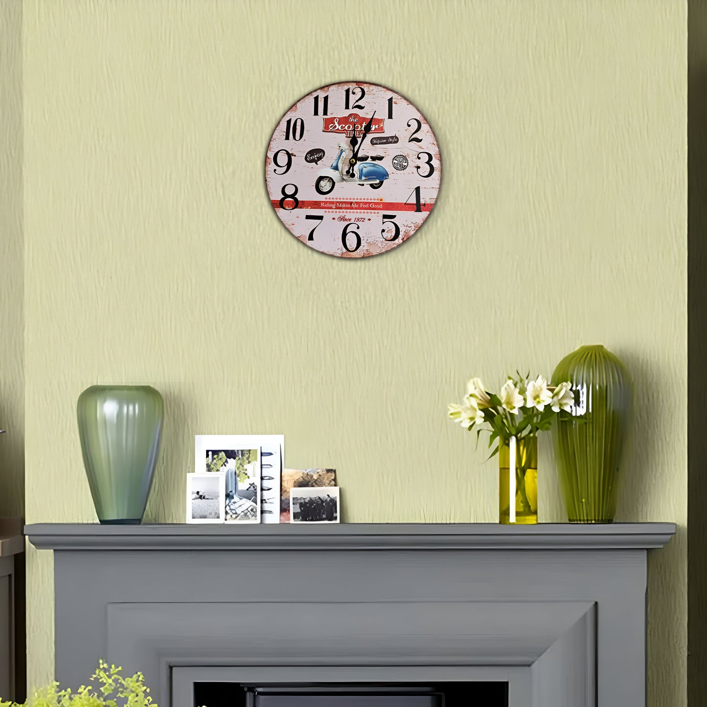 retro wall clock
