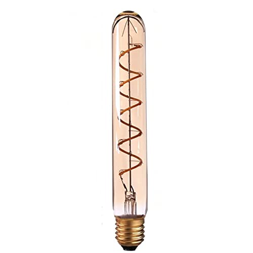 Vintage Spiral Filament LED Bulbs E27 – Globe, Diamond, Heart, Star & Tube - T185 Spiral, E27 4W, Single