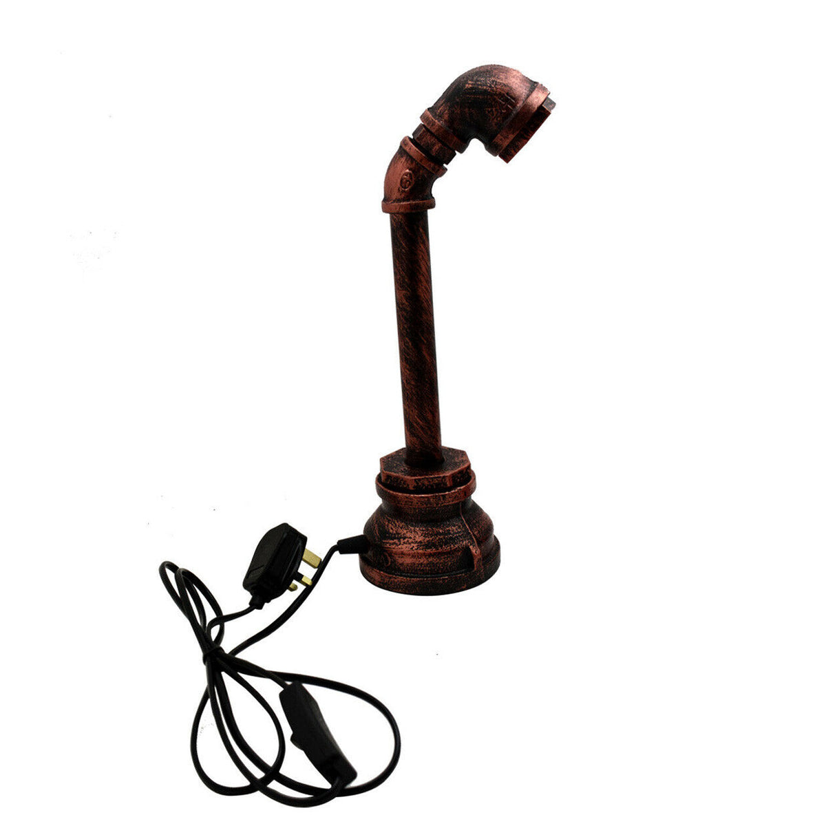 Vintage style Plug in Water Pipe Steampunk Desk Light Lamp - photo 7
