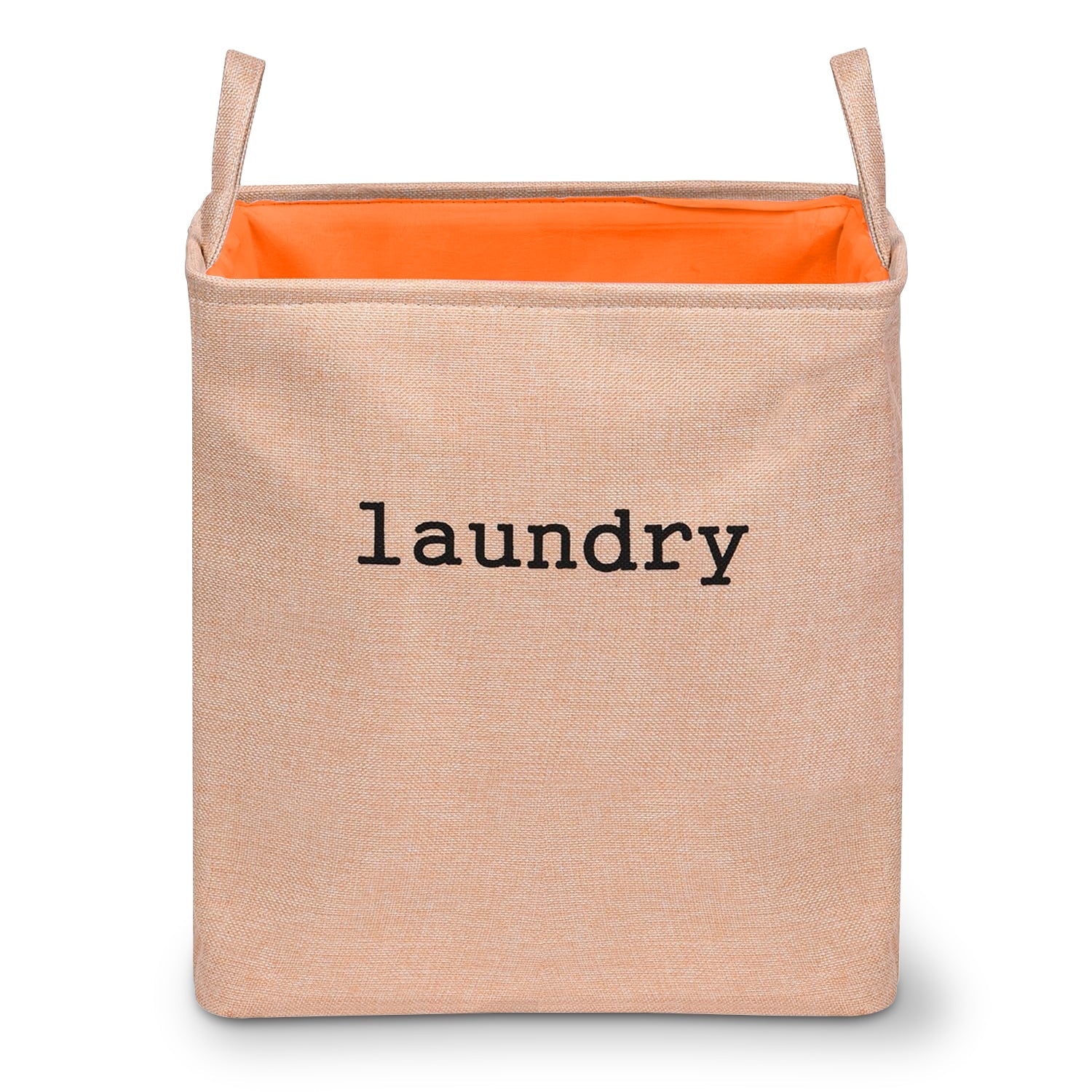 Large canvas laundry bin for clothes storage