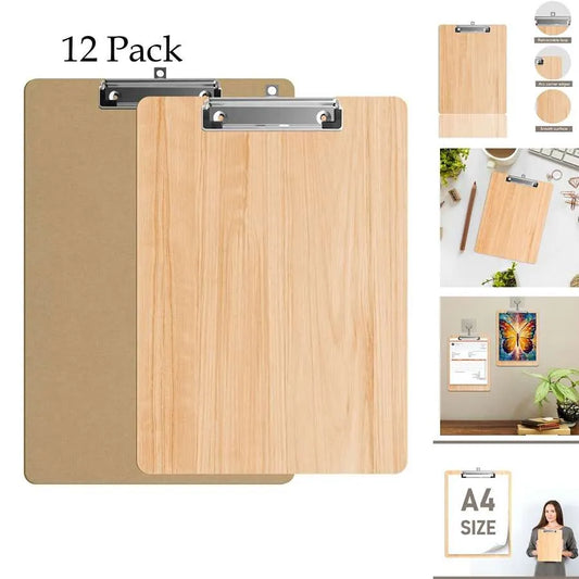 A4 hardboard clipboard with metal clip