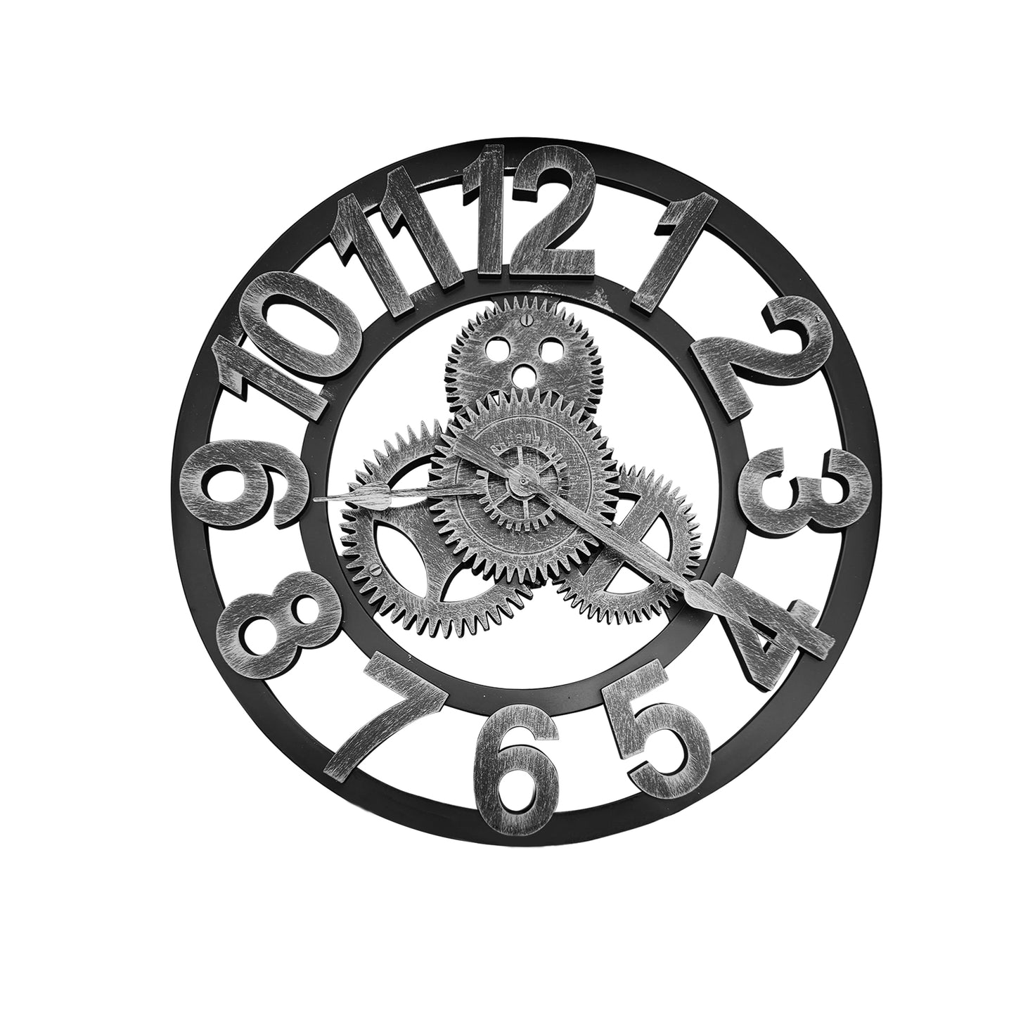 Retro 3D Gear Wall Clock - Unique Mechanical Home Decor ~1024