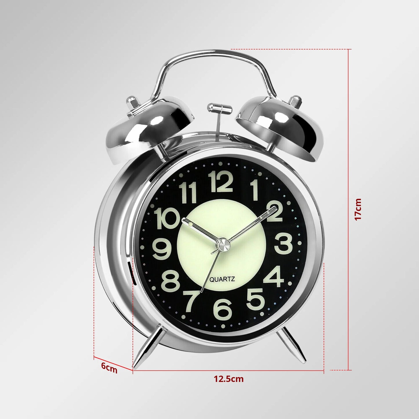 Alarm Clock With A Bell Battery Table Clock  ~1135