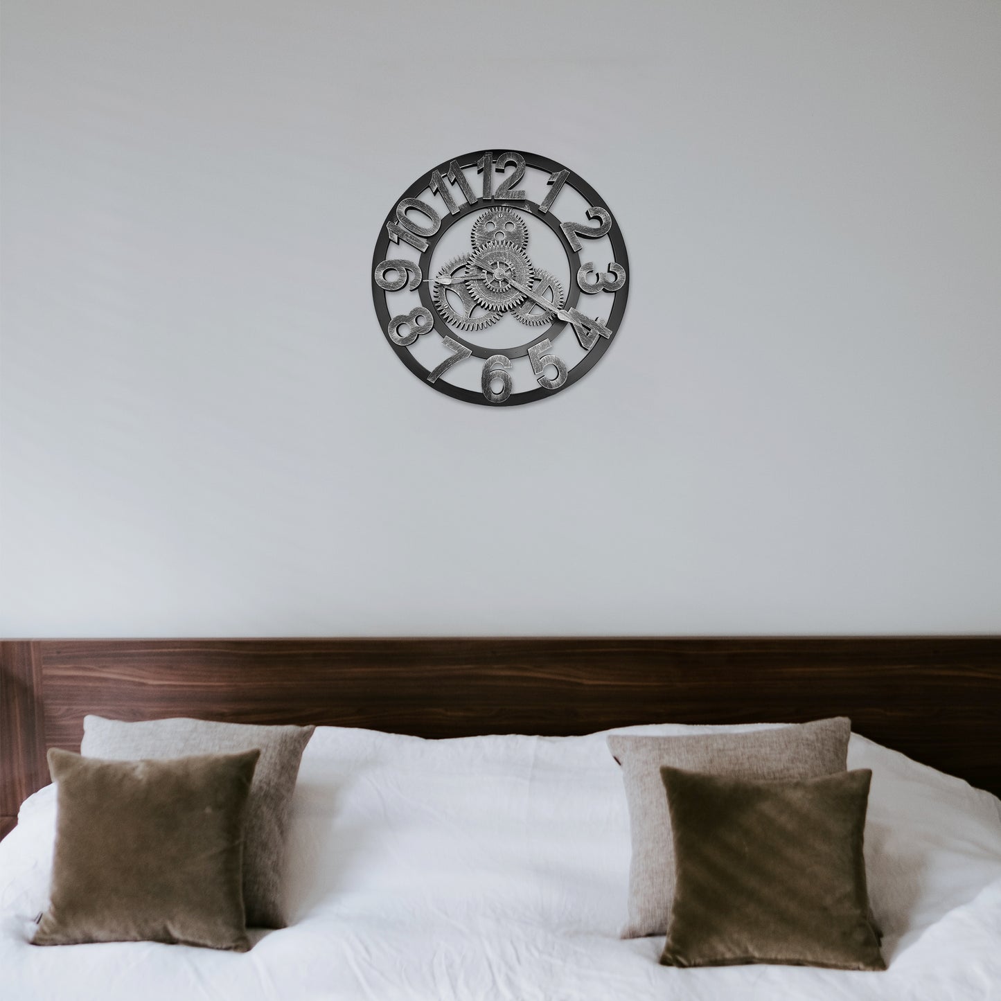 Retro 3D Gear Wall Clock - Unique Mechanical Home Decor ~1024