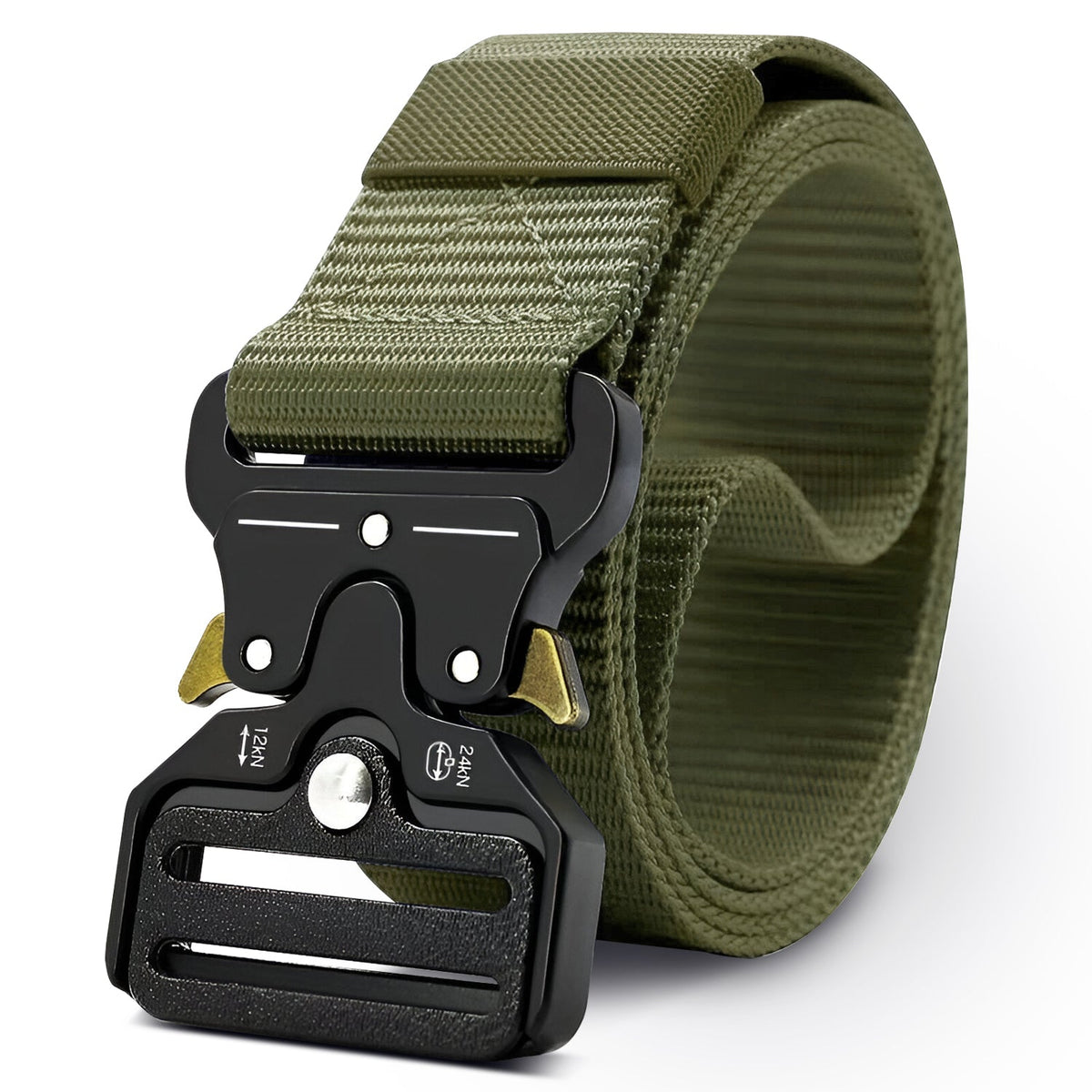 Tactical Nylon Belt with Quick-Release Buckle – Army Green, Grey or Navy, 125 cm - Army Green
