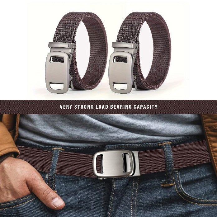 Nylon Belt with Automatic Slide Buckle – 6 Colours, 120 cm, Unisex - photo 11