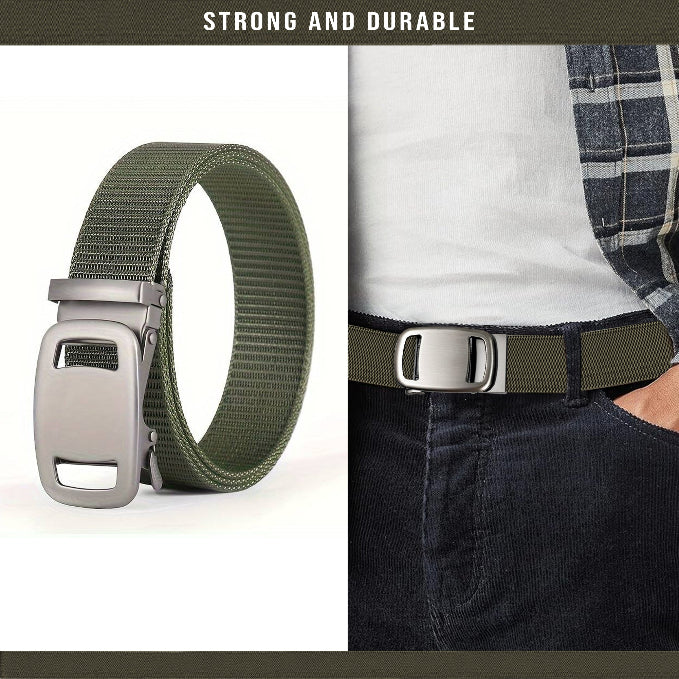 Nylon Belt with Automatic Slide Buckle – 6 Colours, 120 cm, Unisex - photo 6