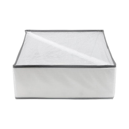 Foldable Wardrobe Drawer Organiser – 6 Compartments, White, 44 x 25 x 17 cm - photo 4