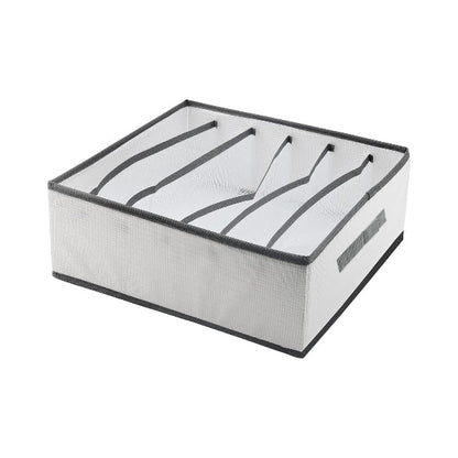 Foldable Wardrobe Drawer Organiser – 6 Compartments, White, 44 x 25 x 17 cm - photo 2