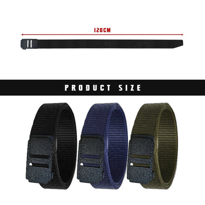 Nylon Waist Belt with Plastic Buckle – Army Green, Black or Navy, 120 cm - photo 3