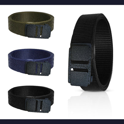 Nylon Waist Belt with Plastic Buckle – Army Green, Black or Navy, 120 cm - photo 4