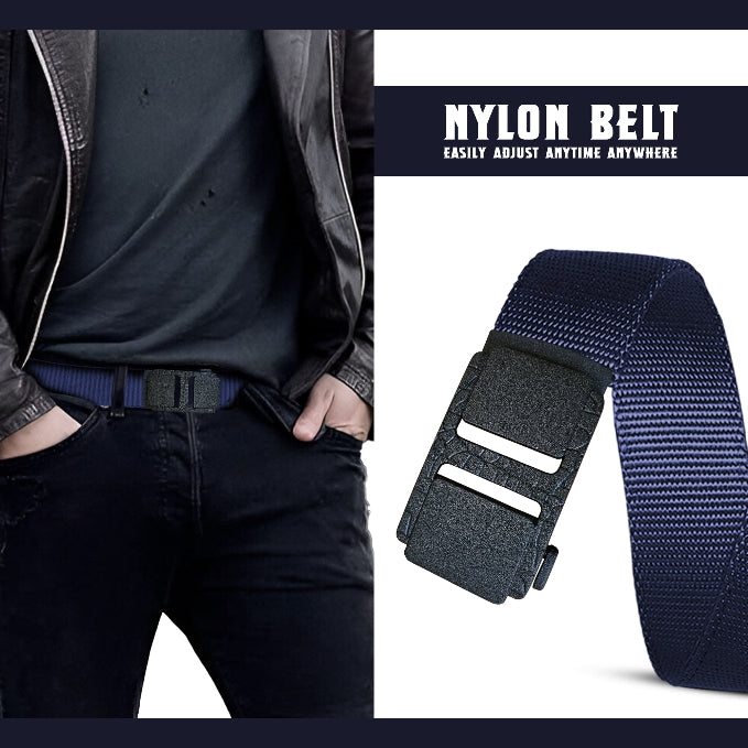 Nylon Waist Belt with Plastic Buckle – Army Green, Black or Navy, 120 cm - photo 7