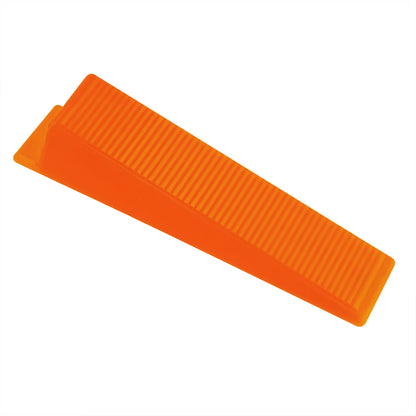 Tile Levelling Wedges, Pack of 100 – Reusable Plastic, Orange, Red or Yellow - Orange
