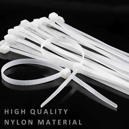 Pack of 100 Cable Ties Self Locking Heavy Duty Nylon Wire Wrap Zip Ties~1269