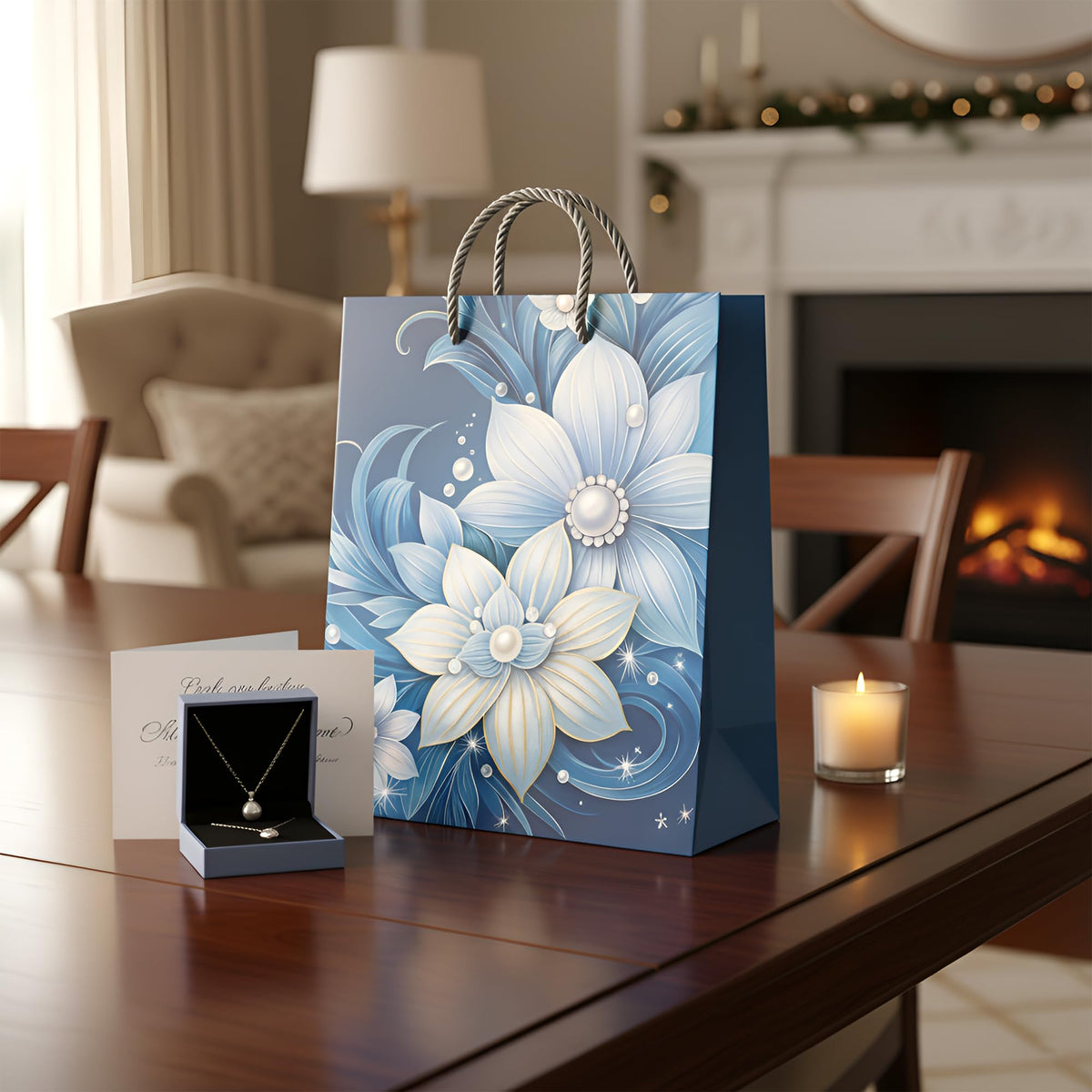 Small Floral Gift Bags with Handles – Pack of 12, 4 Designs, 18 x 23.5 cm - photo 6