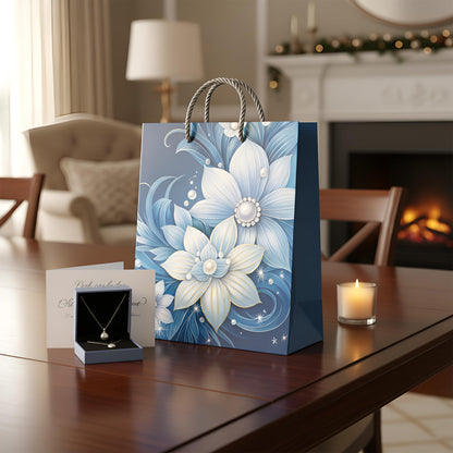 Small Floral Gift Bags with Handles – Pack of 12, 4 Designs, 18 x 23.5 cm - photo 6