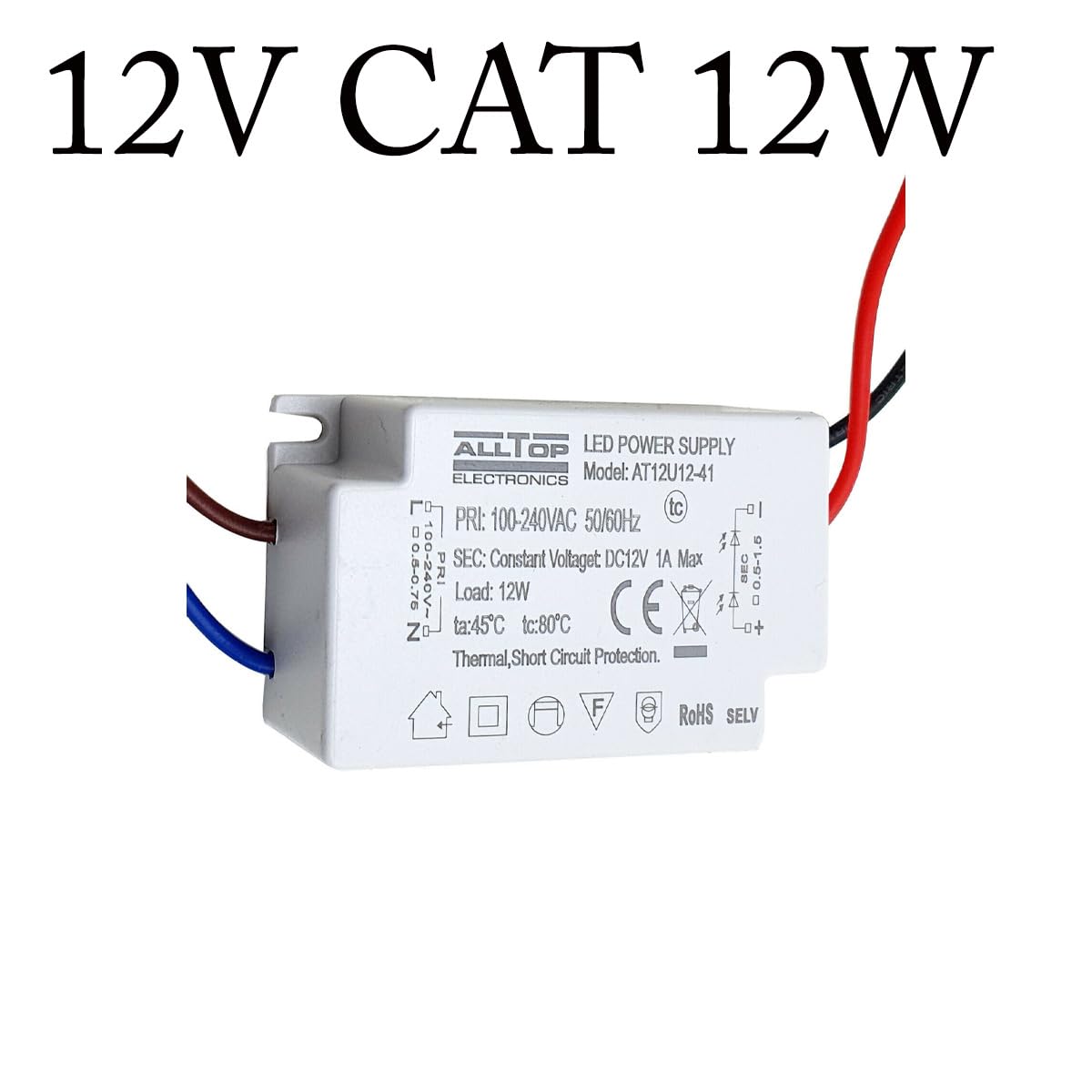 12V 12W LED Power Supply Driver Constant Voltage - photo 4