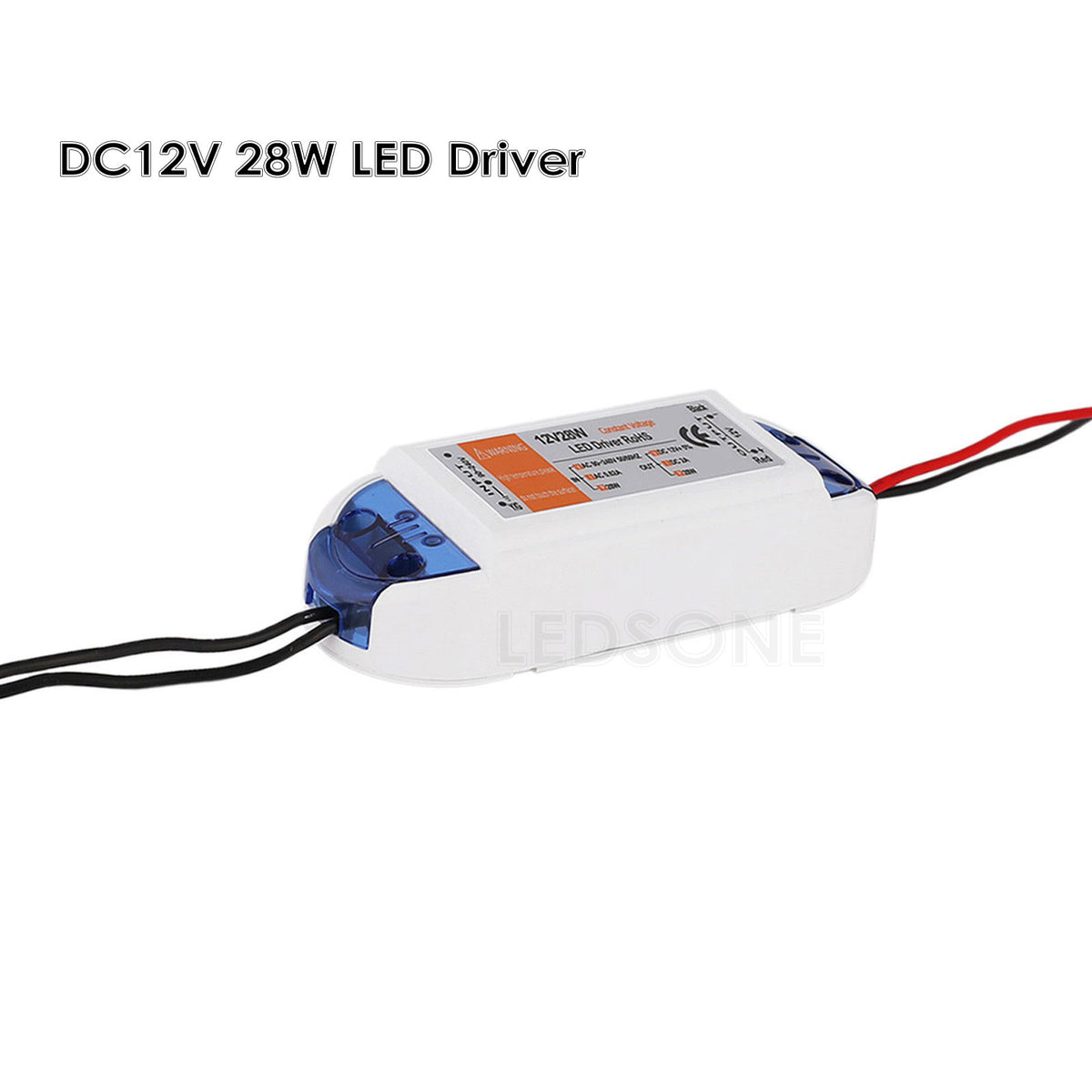 12V Compact LED Driver Constant Voltage – 18W to 100W - 28W, Single