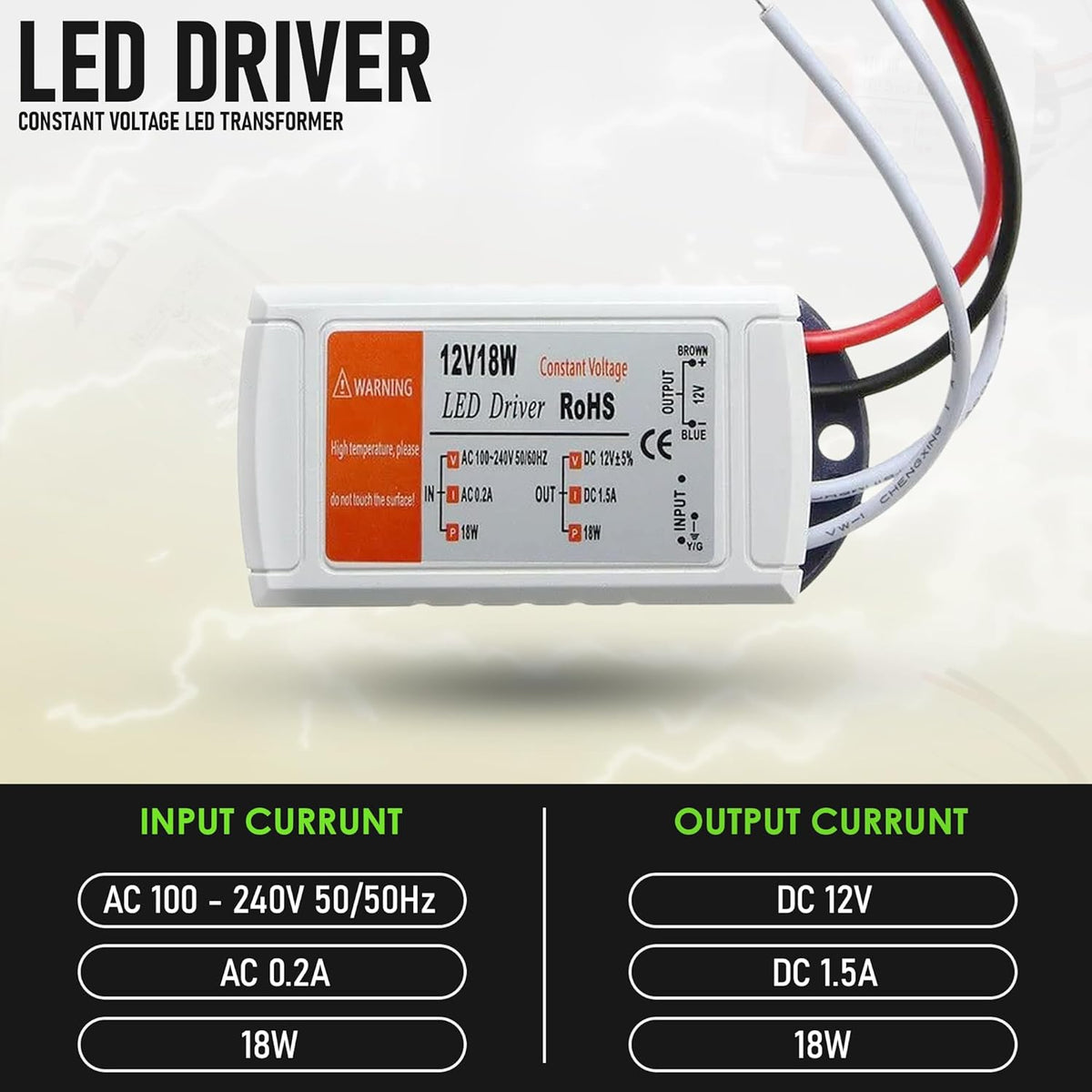 12V Compact LED Driver Constant Voltage – 18W to 100W - photo 3