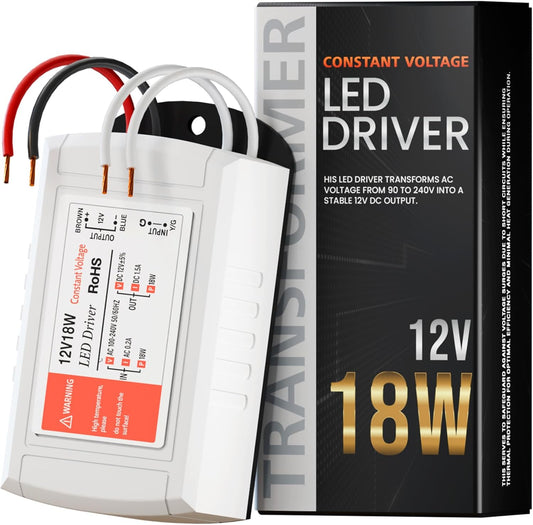 12V Compact LED Driver Constant Voltage – 18W to 100W
