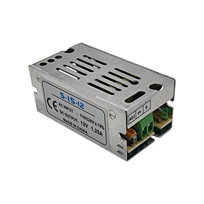 12V IP20 Enclosed Switching Power Supply – 12W to 600W - 15W, Single