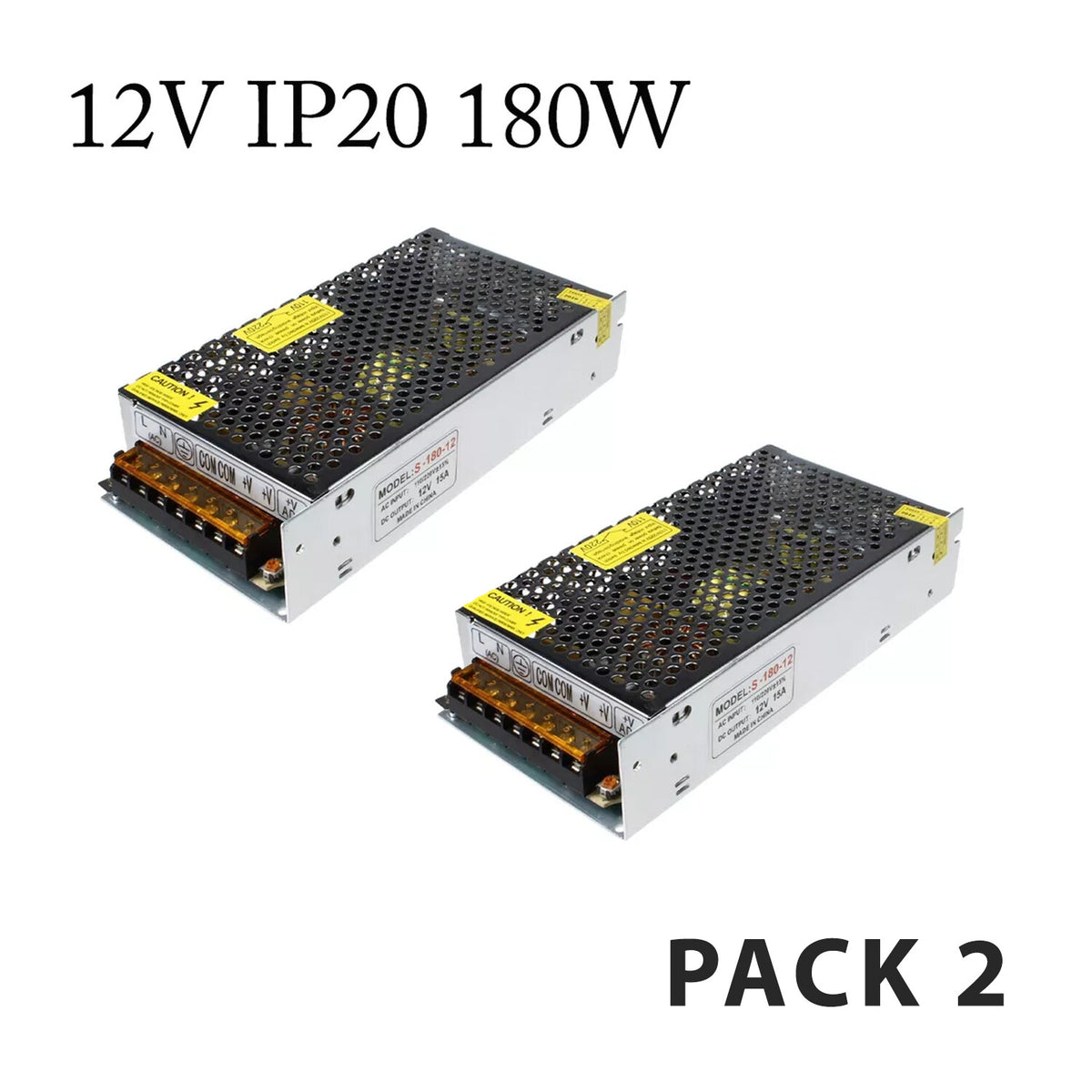 12V IP20 Enclosed Switching Power Supply – 12W to 600W - photo 37
