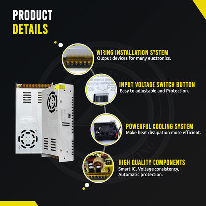 12V IP20 Enclosed Switching Power Supply – 12W to 600W - photo 6