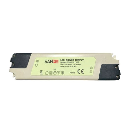 12V IP44 LED Driver Constant Voltage – 7W to 60W - 60W, Single