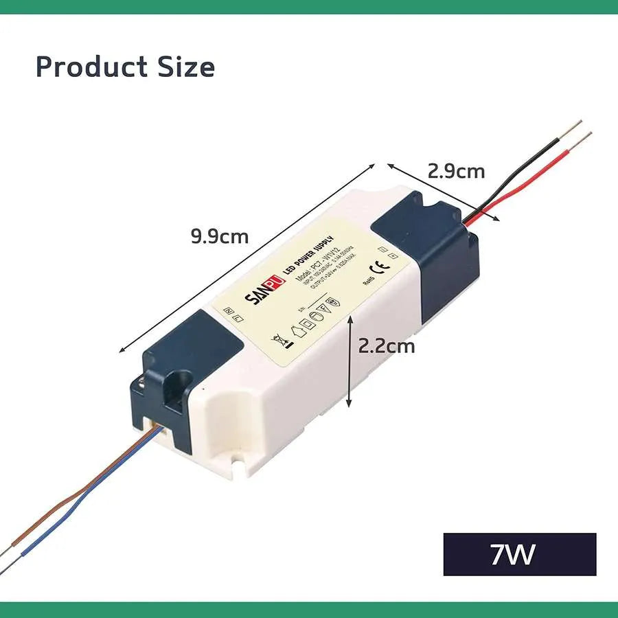12V IP44 LED Driver Constant Voltage – 7W to 60W - photo 8