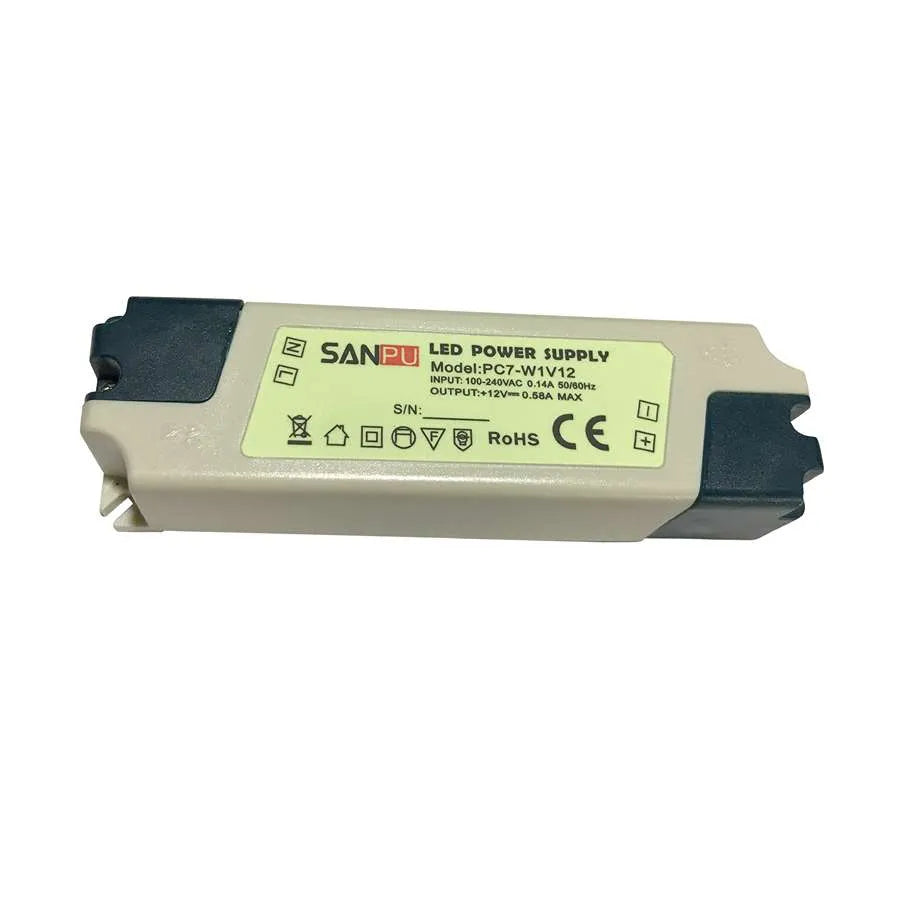 12V IP44 LED Driver Constant Voltage – 7W to 60W - 7W, Single
