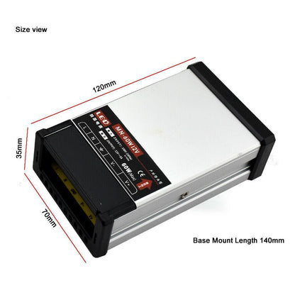 12V IP45 Rainproof LED Power Supply – 60W to 400W - photo 13
