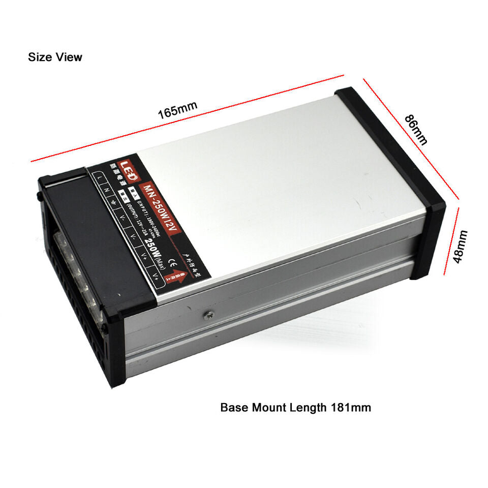 12V IP45 Rainproof LED Power Supply – 60W to 400W - photo 19