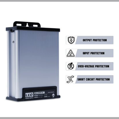 12V IP45 Rainproof LED Power Supply – 60W to 400W - photo 20