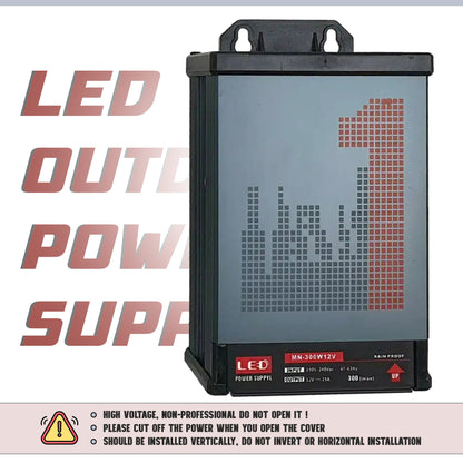 12V IP45 Rainproof LED Power Supply – 60W to 400W - photo 24