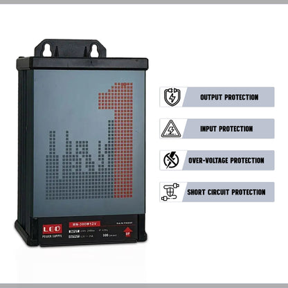 12V IP45 Rainproof LED Power Supply – 60W to 400W - photo 25