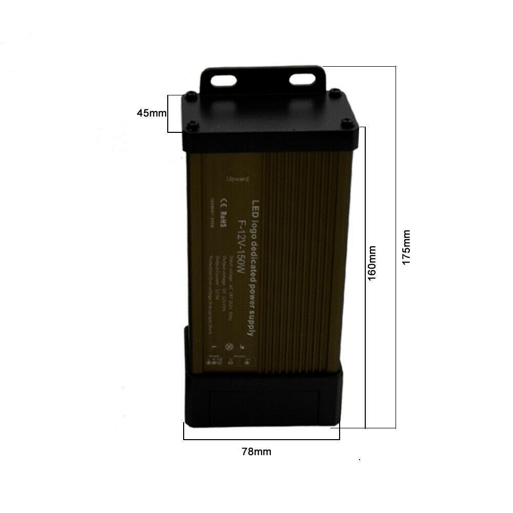 12V IP45 Rainproof LED Power Supply – 60W to 400W - photo 8