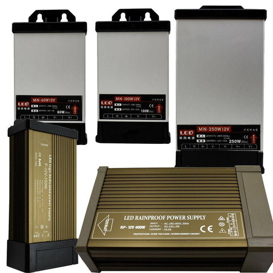 12V IP45 Rainproof LED Power Supply – 60W to 400W - photo 2