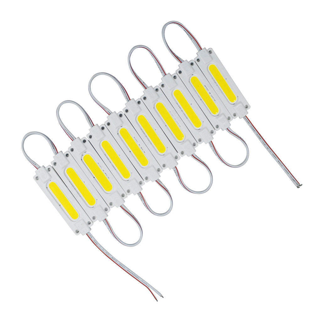 12V COB LED Modules for Signs – Cool White, IP65 - Pack of 10