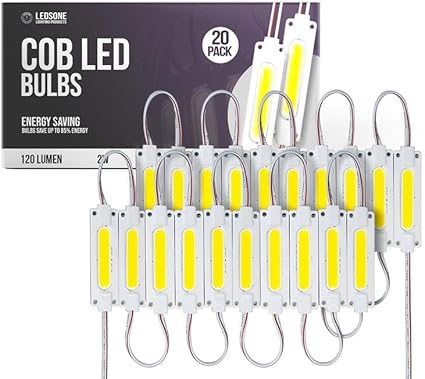 12V COB LED Modules for Signs – Cool White, IP65 - Pack of 20