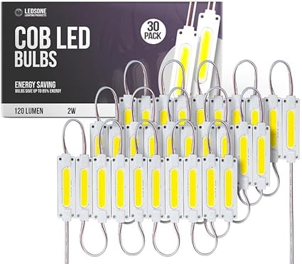 12V COB LED Modules for Signs – Cool White, IP65 - Pack of 30