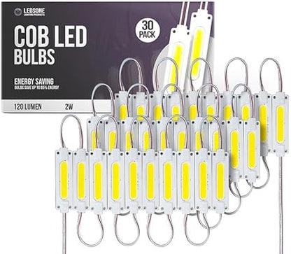12V COB LED Modules for Signs – Cool White, IP65 - Pack of 30