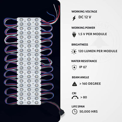 12V IP67 LED Injection Modules – Cool White, Warm White, Green, Blue & RGB - photo 6