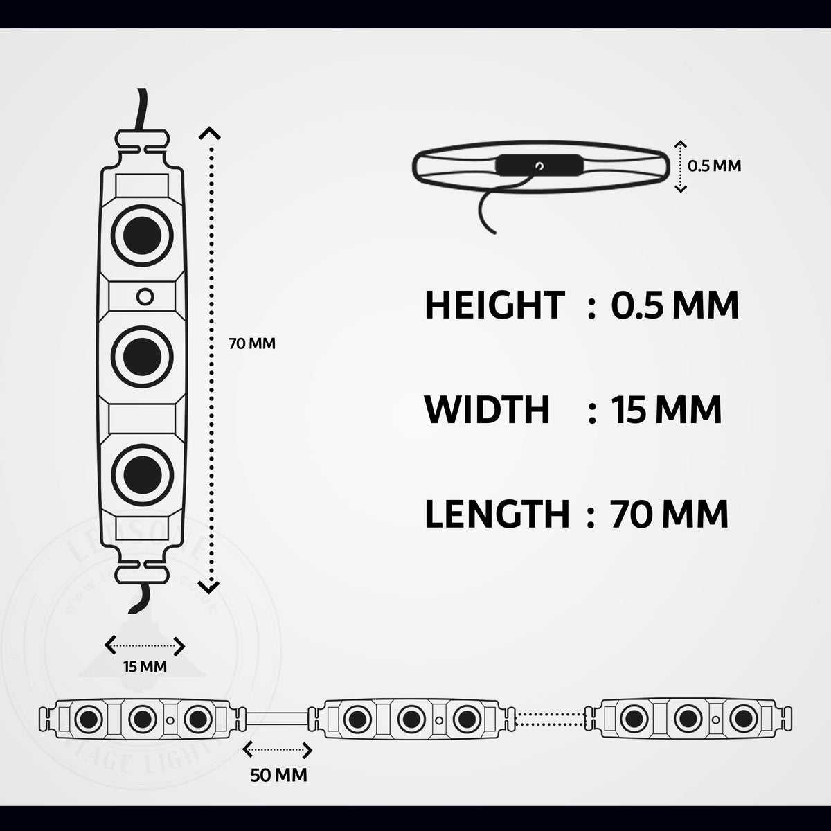 12V IP67 LED Injection Modules – Cool White, Warm White, Green, Blue & RGB - photo 7