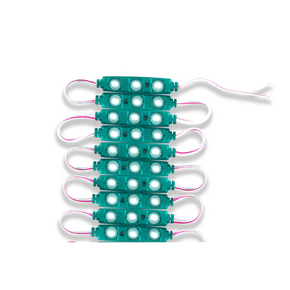 12V IP67 LED Injection Modules – Cool White, Warm White, Green, Blue & RGB - Pack of 10, Green