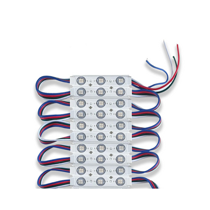 12V IP67 LED Injection Modules – Cool White, Warm White, Green, Blue & RGB - Pack of 10, RGB