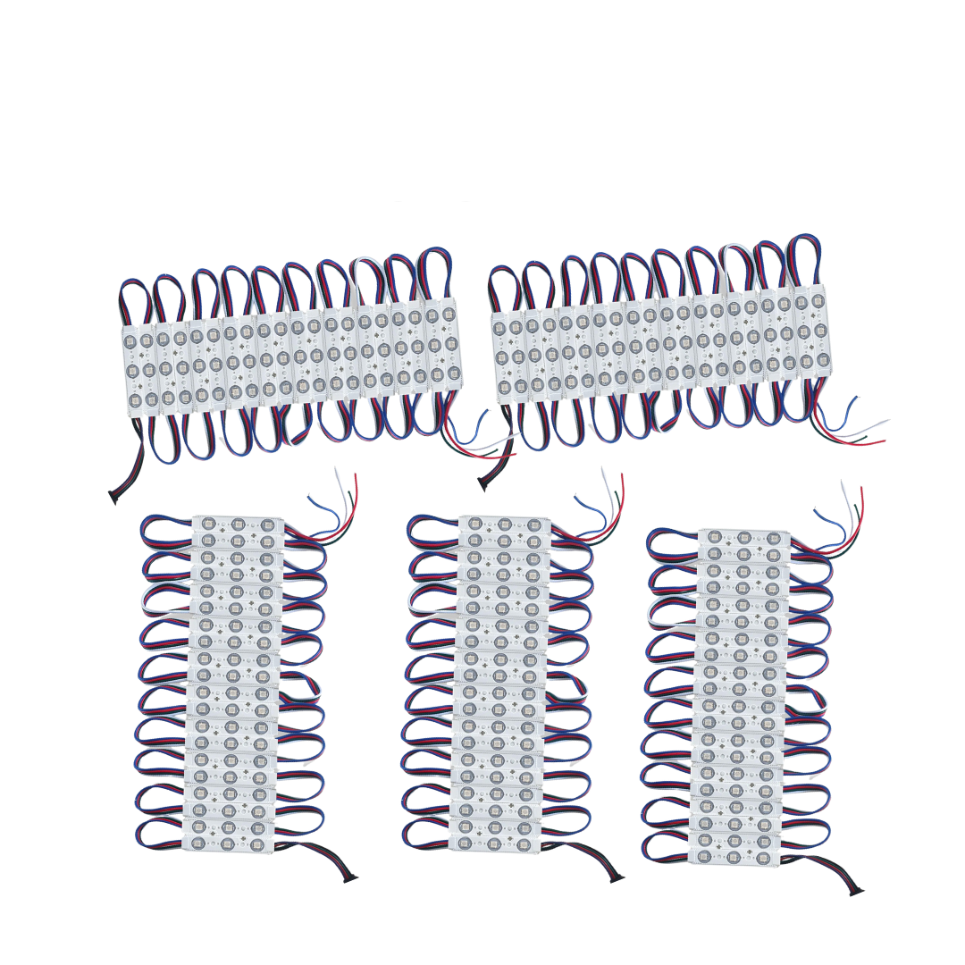 12V IP67 LED Injection Modules – Cool White, Warm White, Green, Blue & RGB - Pack of 100, RGB