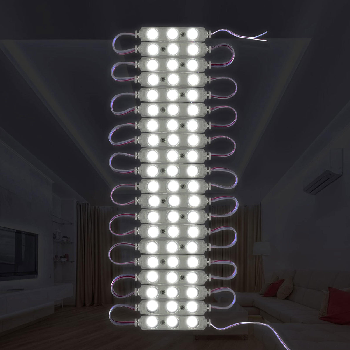 12V IP67 LED Injection Modules – Cool White, Warm White, Green, Blue & RGB - Pack of 50, Cool White