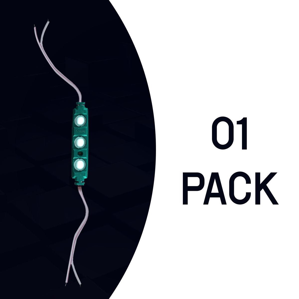 12V IP67 LED Injection Modules – Cool White, Warm White, Green, Blue & RGB - Single, Green