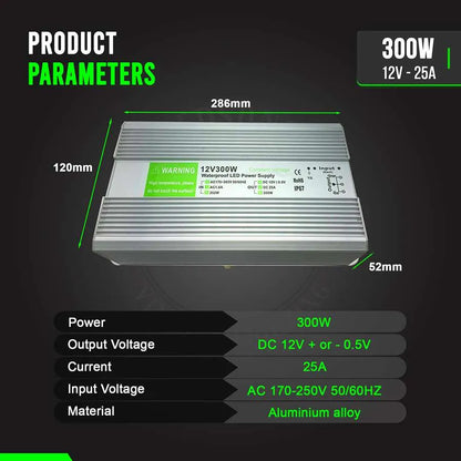 12V IP67 Waterproof LED Driver – 10W to 350W - photo 11