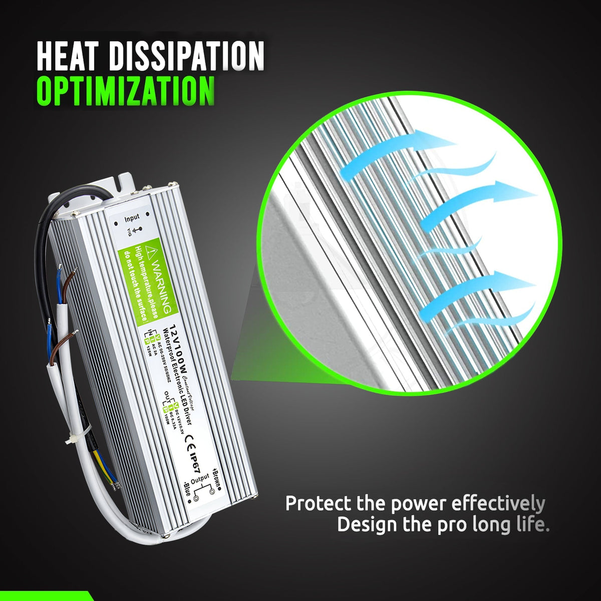 12V IP67 Waterproof LED Driver – 10W to 350W - photo 17